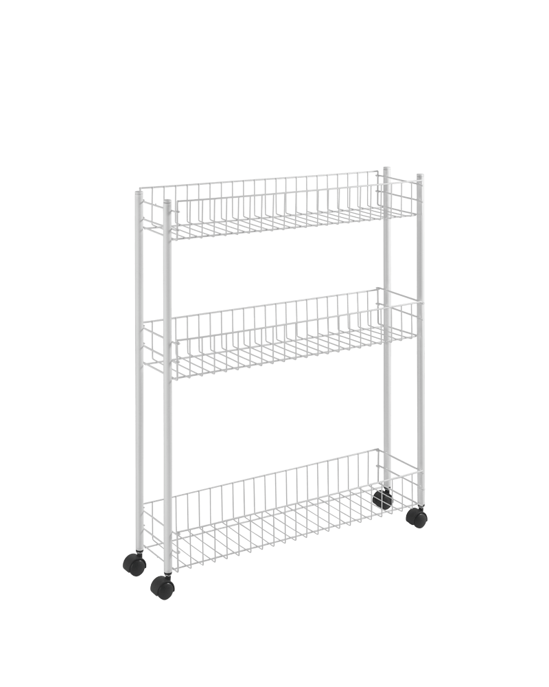 Metaltex 3 Tier Rolling Cart Fino 3 Kitchen Organisers and Storage MT493
