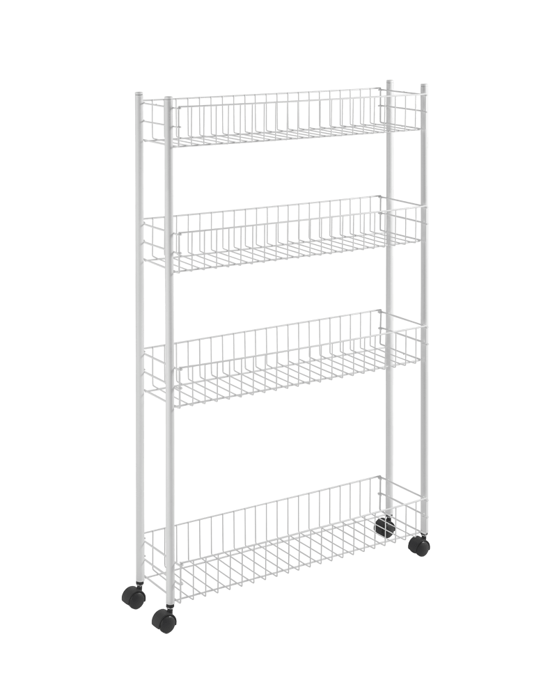 Metaltex 4 Tier Rolling Cart Fino 4 Kitchen Organisers and Storage MT494