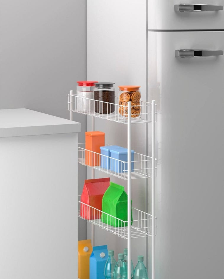 Metaltex 4 Tier Rolling Cart Fino 4 Kitchen Organisers and Storage MT494