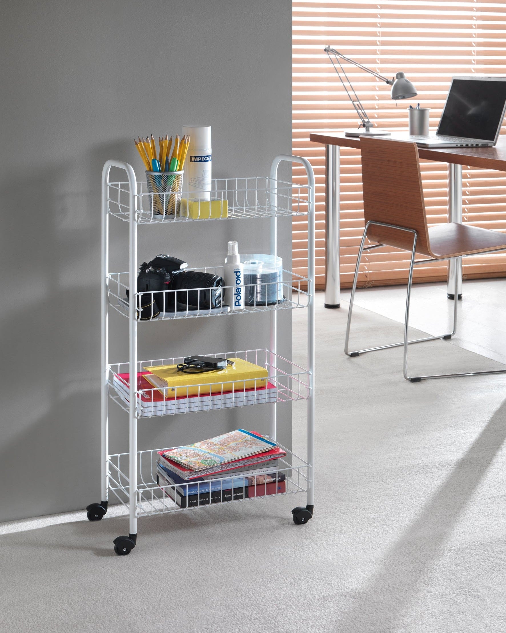 Metaltex 4 Tier Rolling Cart Pisa MT044