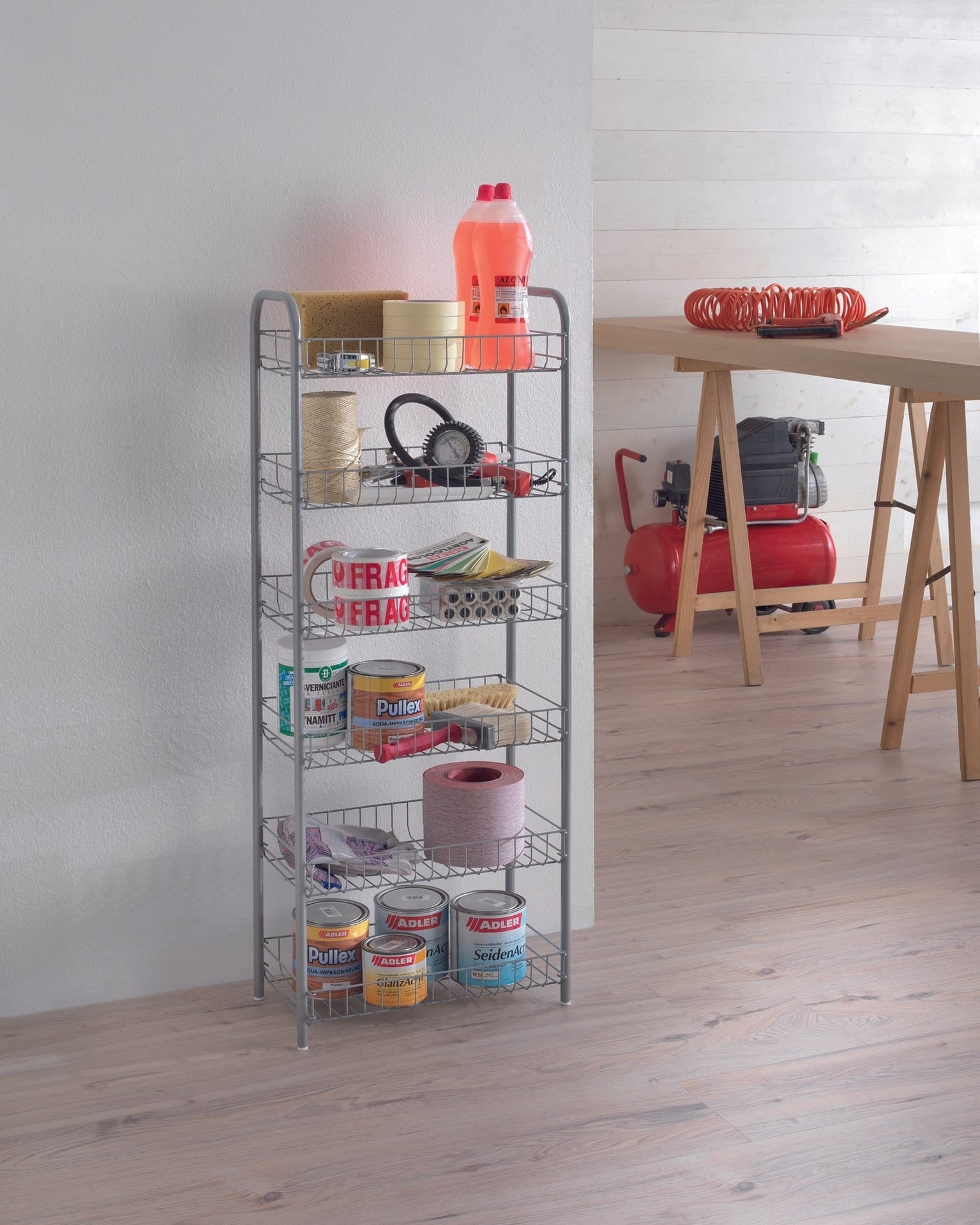 Metaltex 6 Tier Rolling Cart Monaco Kitchen Organisers and Storage MT496