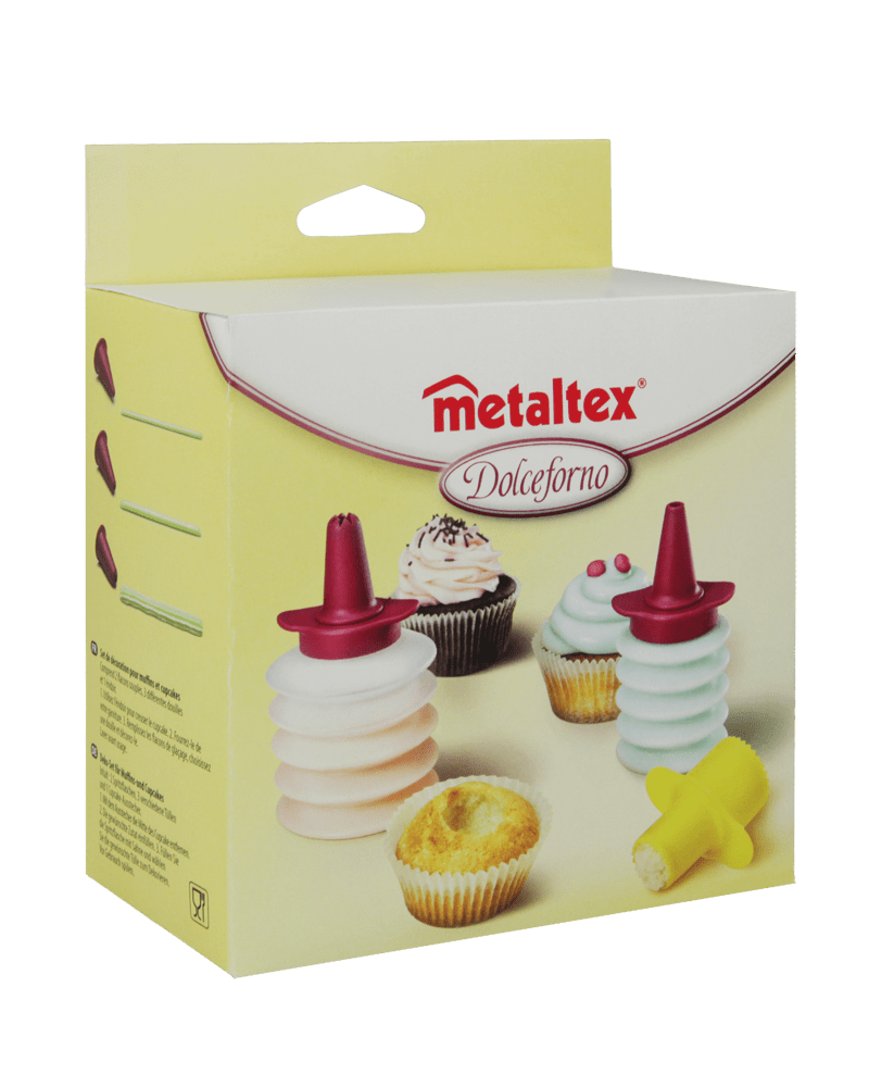 Metaltex Decorating Set Muffin Cupcake Bakeware MT291
