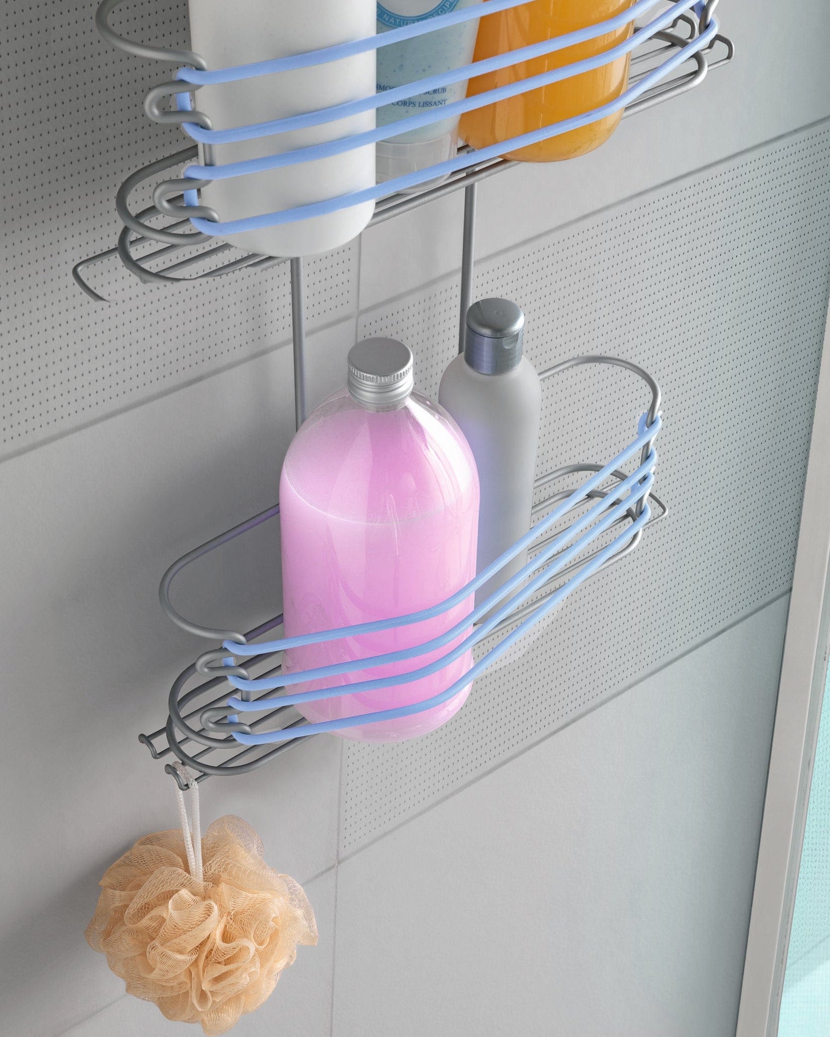 Metaltex Next Shower Caddy Frost Bathroom Organisers MT364