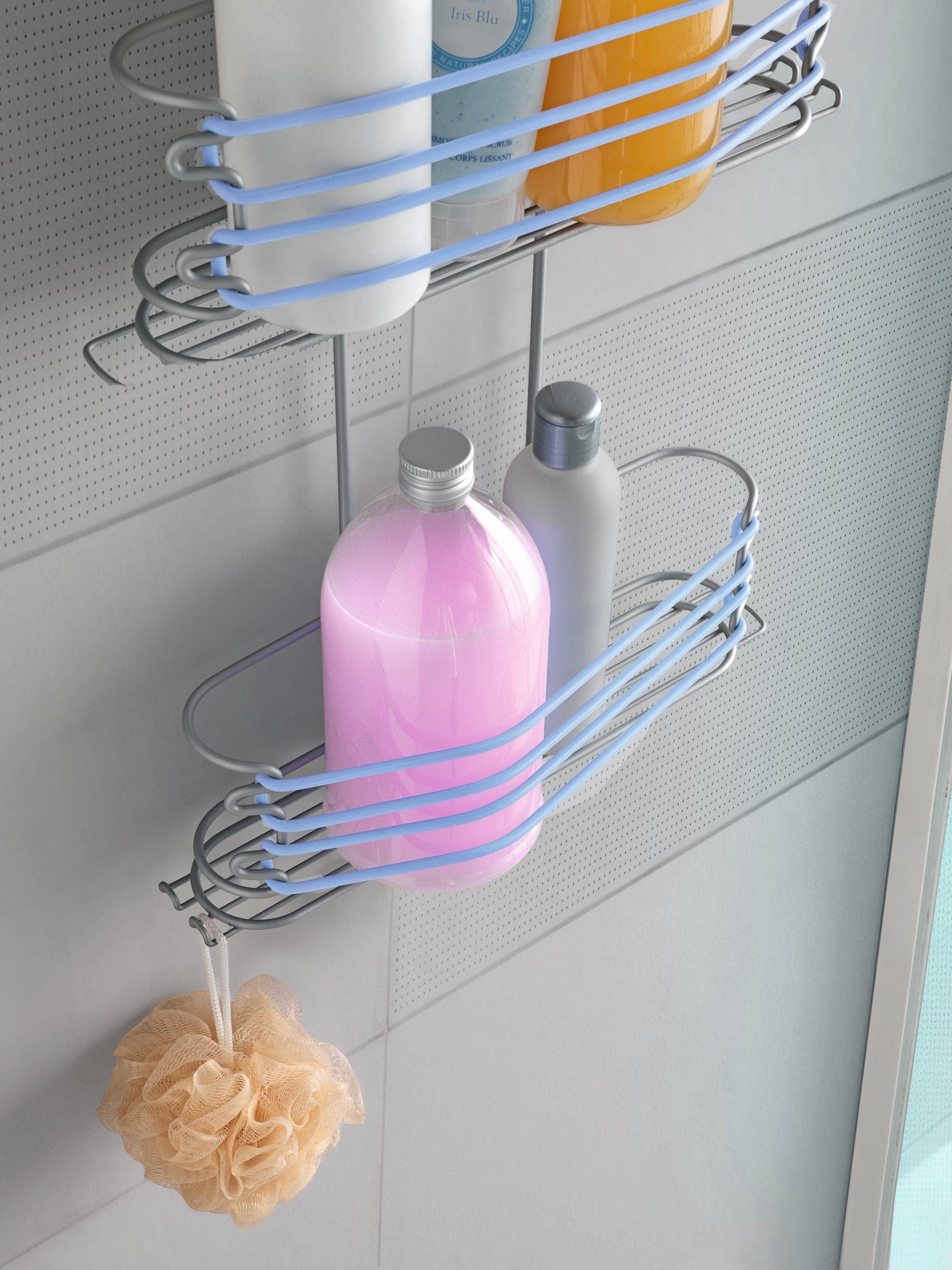 Metaltex Next Shower Caddy Frost Bathroom Organisers MT364