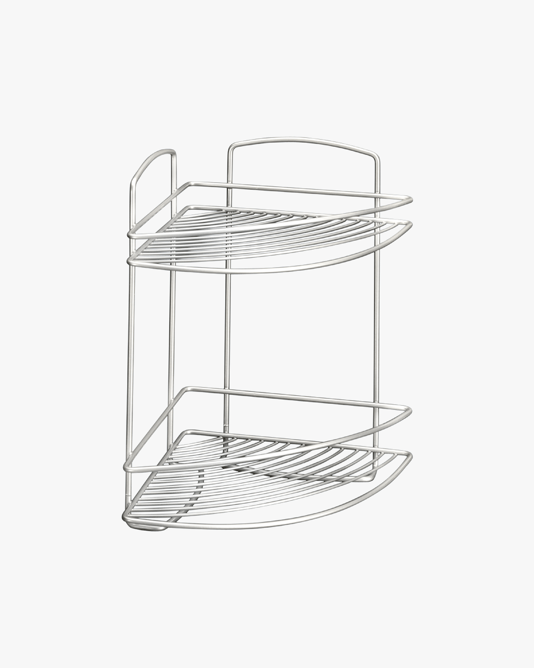 Metaltex Onda 2 Tier Corner Shelf Bathroom Organisers MT177