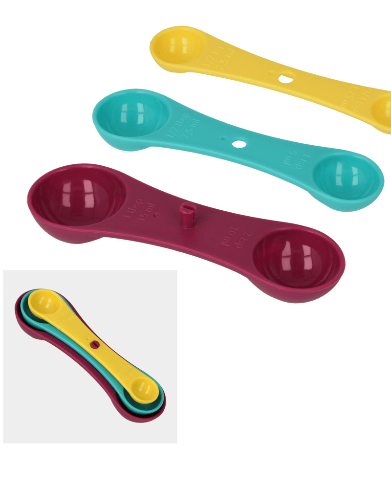Metaltex Set of 3 Double Measuring Spoon Bakeware MT296