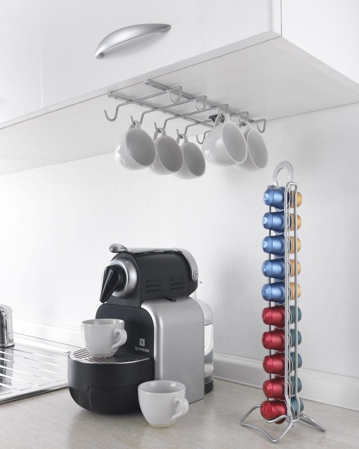 Metaltex Undershelf 10 Mugs Holder Kitchen Organisers and Storage MT161