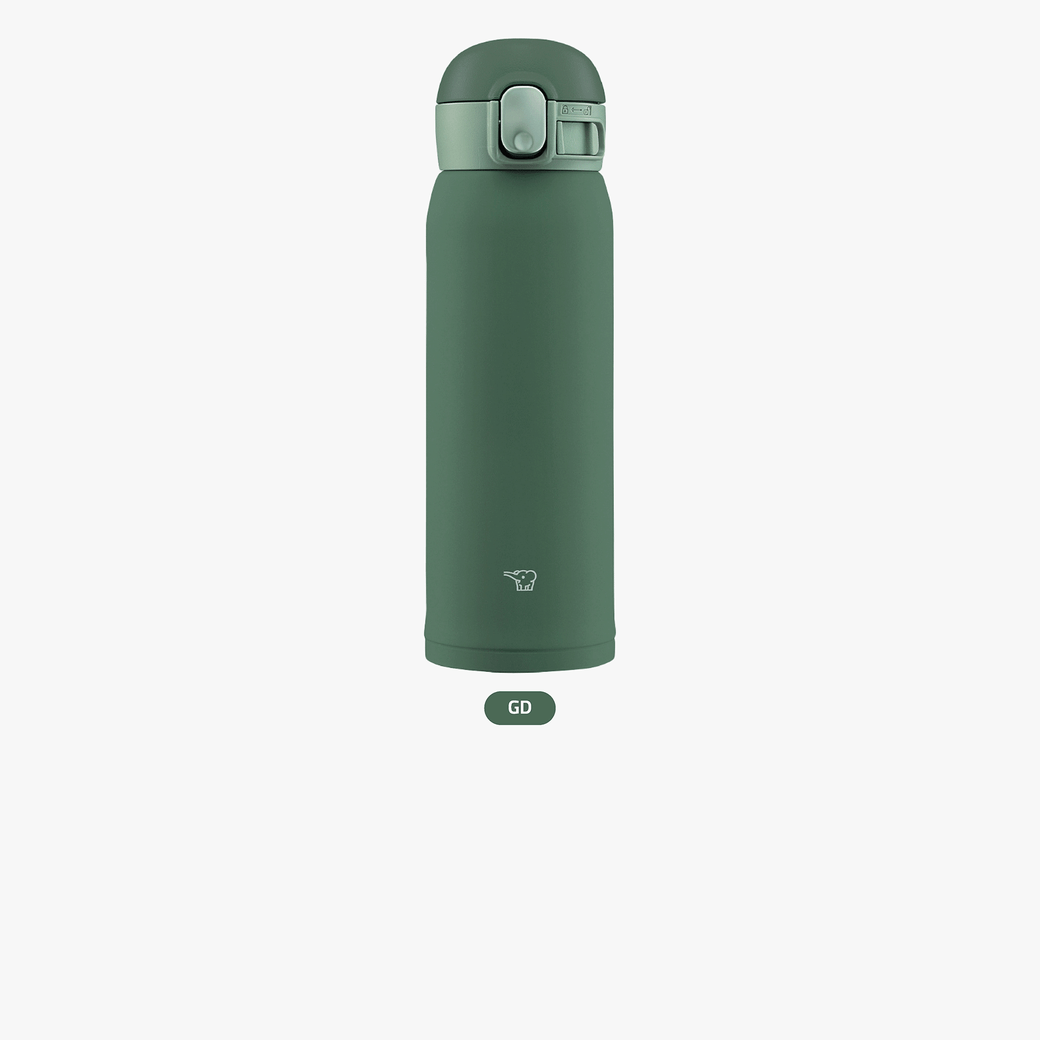 Zojirushi 600ml One-Touch Stainless Steel Mug, Seamless SM-WA60 , Khaki Vacuum Insulated Bottle JM205C