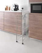 Metaltex 3 Tier Slim Cart Deluxe Kitchen Organisers and Storage MT387