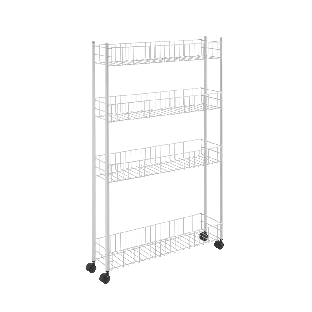Metaltex 4 Tier Rolling Cart Fino 4 Kitchen Organisers and Storage MT494