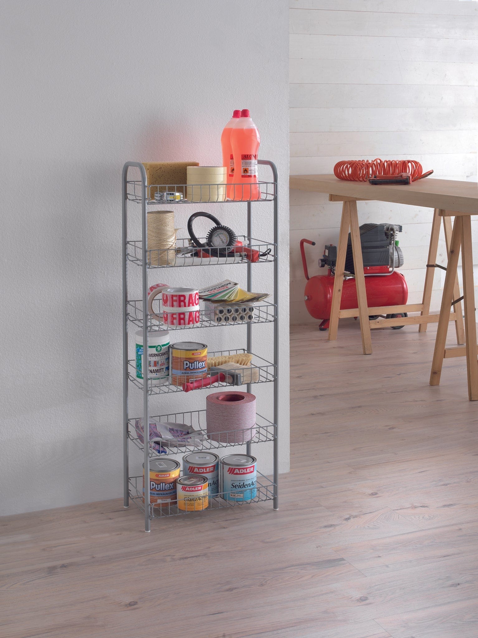 Metaltex 6 Tier Rolling Cart Monaco Kitchen Organisers and Storage MT496