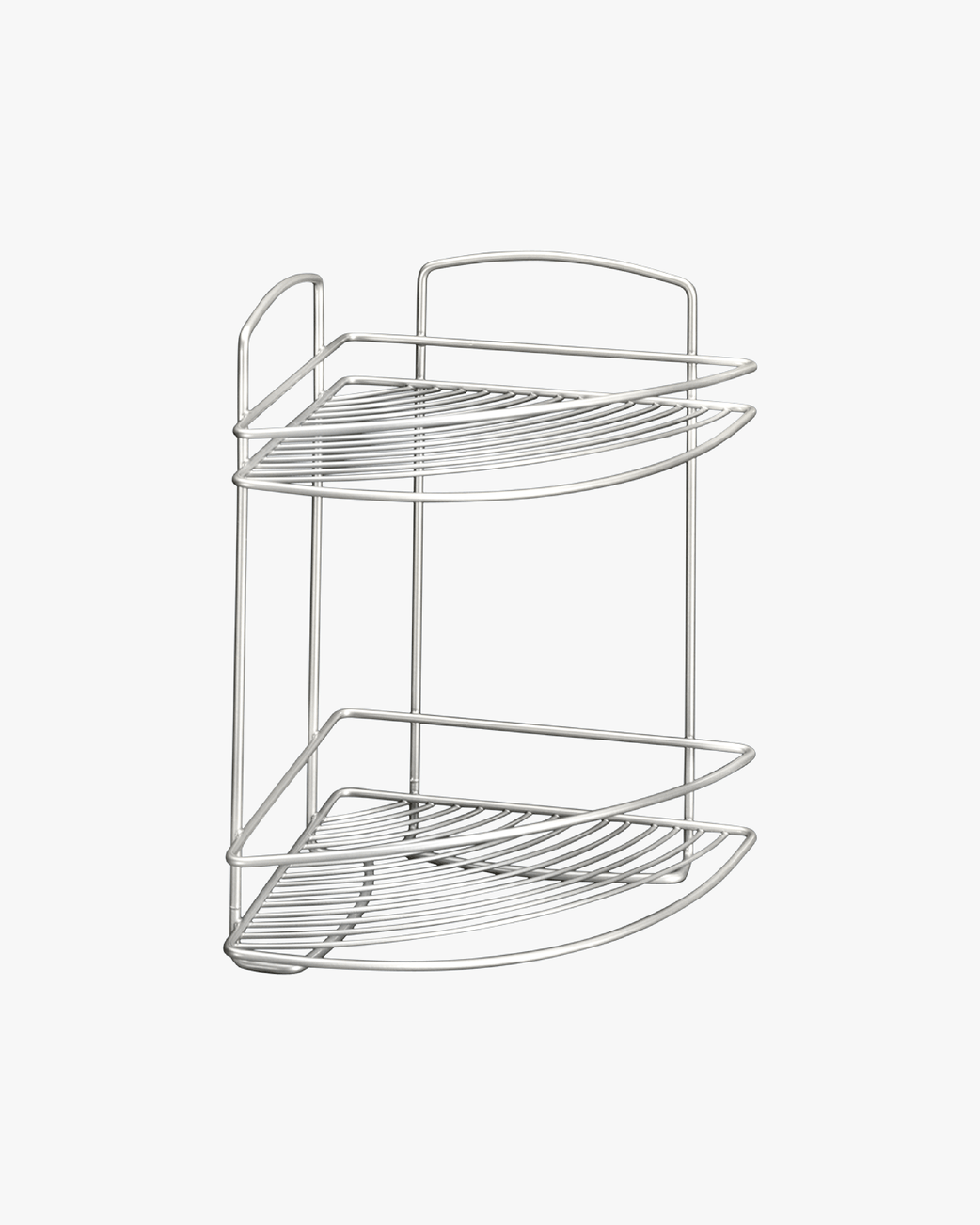 Metaltex Onda 2 Tier Corner Shelf Bathroom Organisers MT177