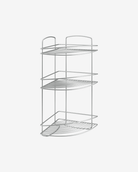 Metaltex Onda 3 Tier Corner Shelf Bathroom Organisers MT178