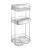 Metaltex Orbit 3 Tier Storage Rack Bathroom Organisers MT517
