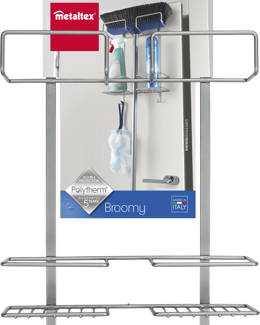 Metaltex Over The Door Broomy Home Organisers MT153